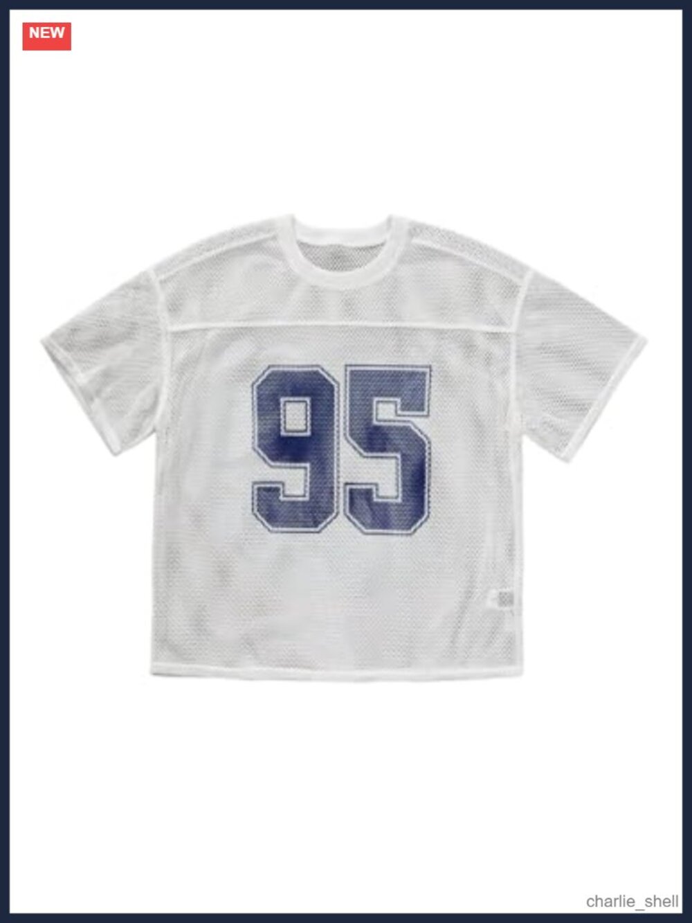 Men's Number Print Mesh Jersey Tee Shirt Short Sleeve Crew Neck Casual Top